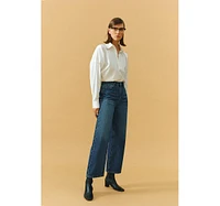 The Cityer Crop Wide Jeans