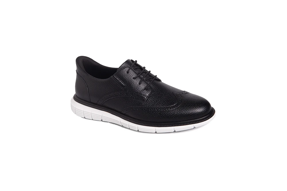 Marc Joseph New York Hill Street Hands-Free Slip On Technology Leather Wingtip Oxfords
