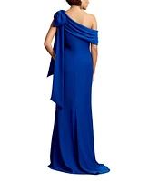 Tadashi Shoji Women's Cassia Bow-Shoulder Crepe Gown