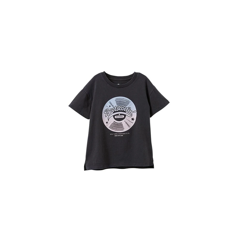 Cotton On Little Girls Poppy Short Sleeve Graphic Print Tee