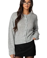 Edikted Women's Freida Fuzzy Knit Cardigan