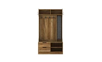 Hall Tree – Entryway Storage with Hooks and Bench for Coats, Shoes, and Accessories