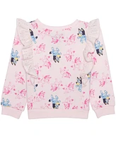 Bluey Toddler and Little Girls 2-Piece Long Sleeve Top Shorts Set
