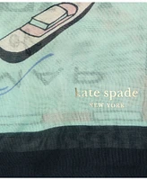 Kate Spade New York Women's Map Oblong Scarf