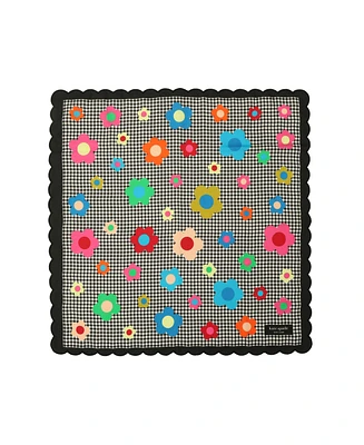 Kate Spade New York Women's Gingham Garden Bandana Scarf
