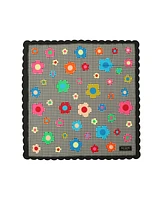 Kate Spade New York Women's Gingham Garden Bandana Scarf