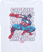 Hybrid Big Boys Captain America 3D Graphic T-Shirt