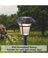 Maggift 6-Pack Waterproof Solar Path Lights for Outdoor Spaces