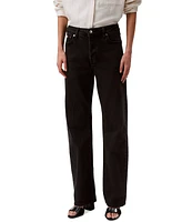 Calvin Klein Jeans Women's 90s Straight-Leg Stretch