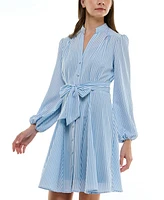 Taylor Petite Striped Shirtdress