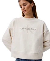 Calvin Klein Jeans Women's Monogram Logo Relaxed Sweatshirt