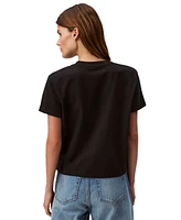 Calvin Klein Jeans Women's V-Neck Embroidered Logo T-Shirt