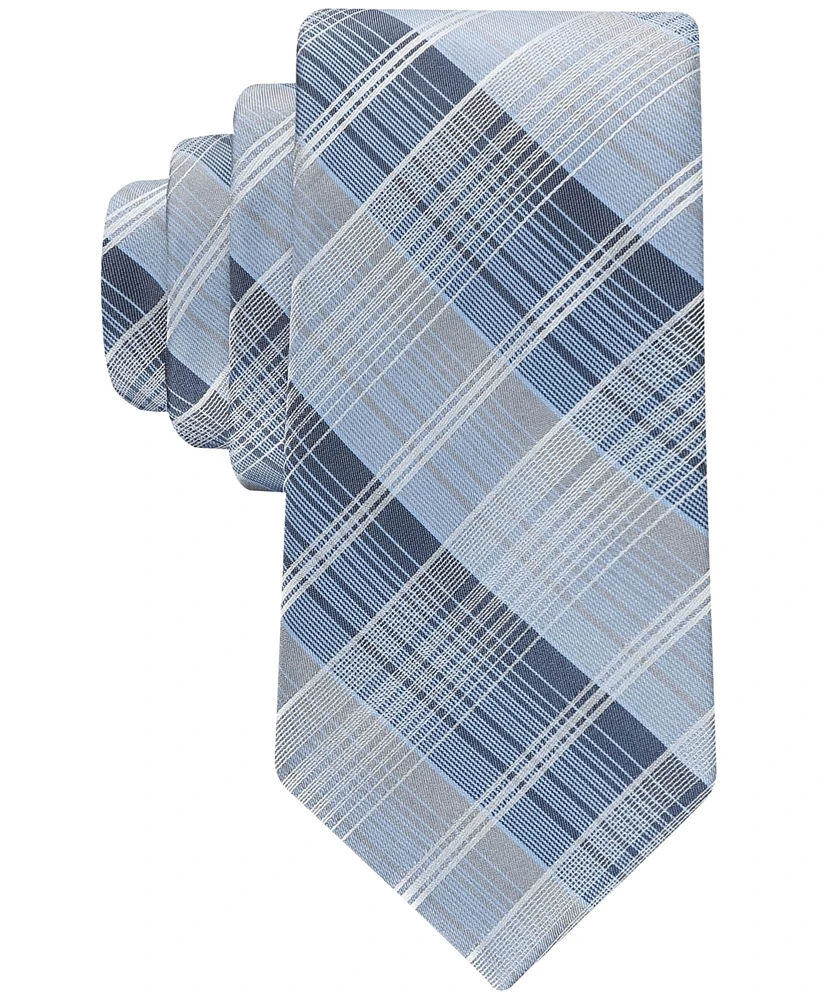 Calvin Klein Men's Ombre Plaid Tie