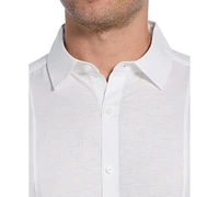 Cubavera Men's Classic-Fit Tucked Panel Linen-Blend Button-Down Shirt