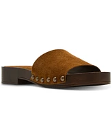Steve Madden Women's Cento Wooden Flatform Slide Sandals