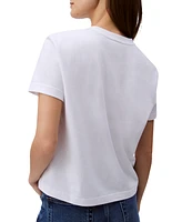 Calvin Klein Jeans Women's V-Neck Embroidered Logo T-Shirt