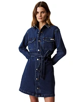 Calvin Klein Jeans Women's Tied Denim Shirtdress