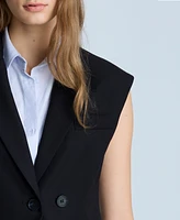 Kenneth Cole Women's Layered Vest With Detachable Front Shirt