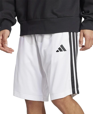 adidas Men's Three-Stripes 10" Tricot Shorts