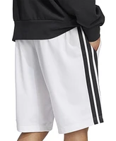 adidas Men's Three-Stripes 10" Tricot Shorts