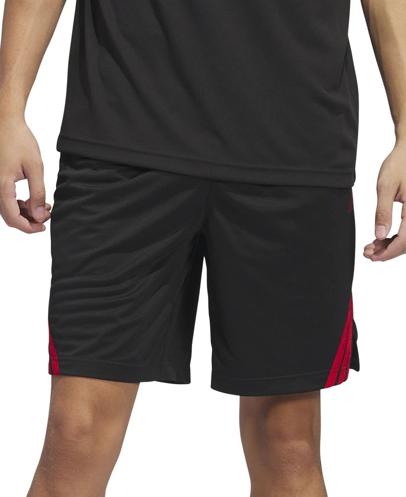 adidas Men's Three-Stripes Legends Basketball Shorts 9"