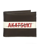 Akatsuki Pu Applique Nylon and Pu Bifold Naruto Wallet