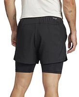 adidas Men's Gym 2-in-1 7" Shorts