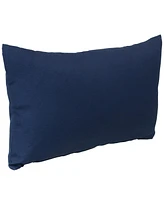 Indoor and Outdoor Decorative Lumbar Pillows with Zipper Closures Inserts - 12 x 20 Inch Rectangular Throw Weather-Resistant Polyester