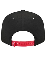 New Era Men's Black Los Angeles Angels Splatter 9FIFTY Snapback Hat