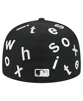 New Era Men's Black Chicago White Sox Team Confetti 59FIFTY Fitted Hat