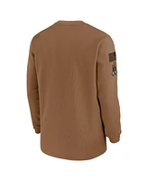 Nike Men's Brown/Tan Cleveland Browns Salute to Service Pullover Sweatshirt