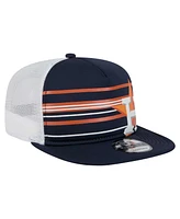 New Era Men's Navy Houston Astros 9FIFTY A-Frame Trucker Snapback Hat