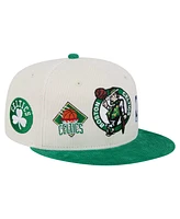 New Era Men's Cream Boston Celtics Two-Tone 9FIFTY Snapback Hat