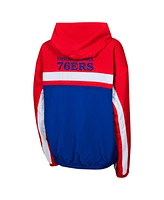 Outerstuff Big Boys and Girls Red Philadelphia 76ers Headliner Windbreaker Full-Zip Hoodie Jacket