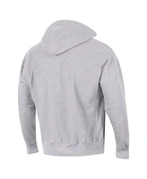 Champion Men's Gray Illinois Fighting Illini Vault Late Night Reverse Weave Pullover Hoodie