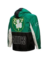 Mitchell & Ness Men's Black Boston Celtics Hardwood Classics Big Shot Premium Full-Zip Windbreaker Jacket