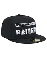 New Era Men's Black Las Vegas Raiders Ransom 59FIFTY Fitted Hat