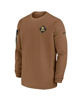 Nike Men's Brown/Tan Cleveland Browns Salute to Service Pullover Sweatshirt