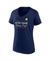 Fanatics Women's Navy Notre Dame Fighting Irish Fundamentals Region Draw T-Shirt