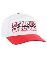 '47 Brand Men's White St. Louis Cardinals Lineman Hitch Adjustable Hat