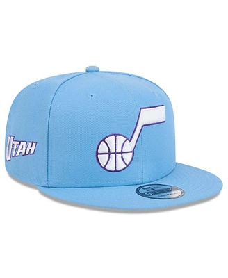 New Era Men's Light Blue Utah Jazz 2024/25 City Edition Alternate 9FIFTY Snapback Hat