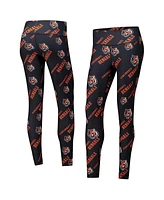 Concepts Sport Women's Black Cincinnati Bengals Breakthrough Allover Print Knit Sleep Leggings