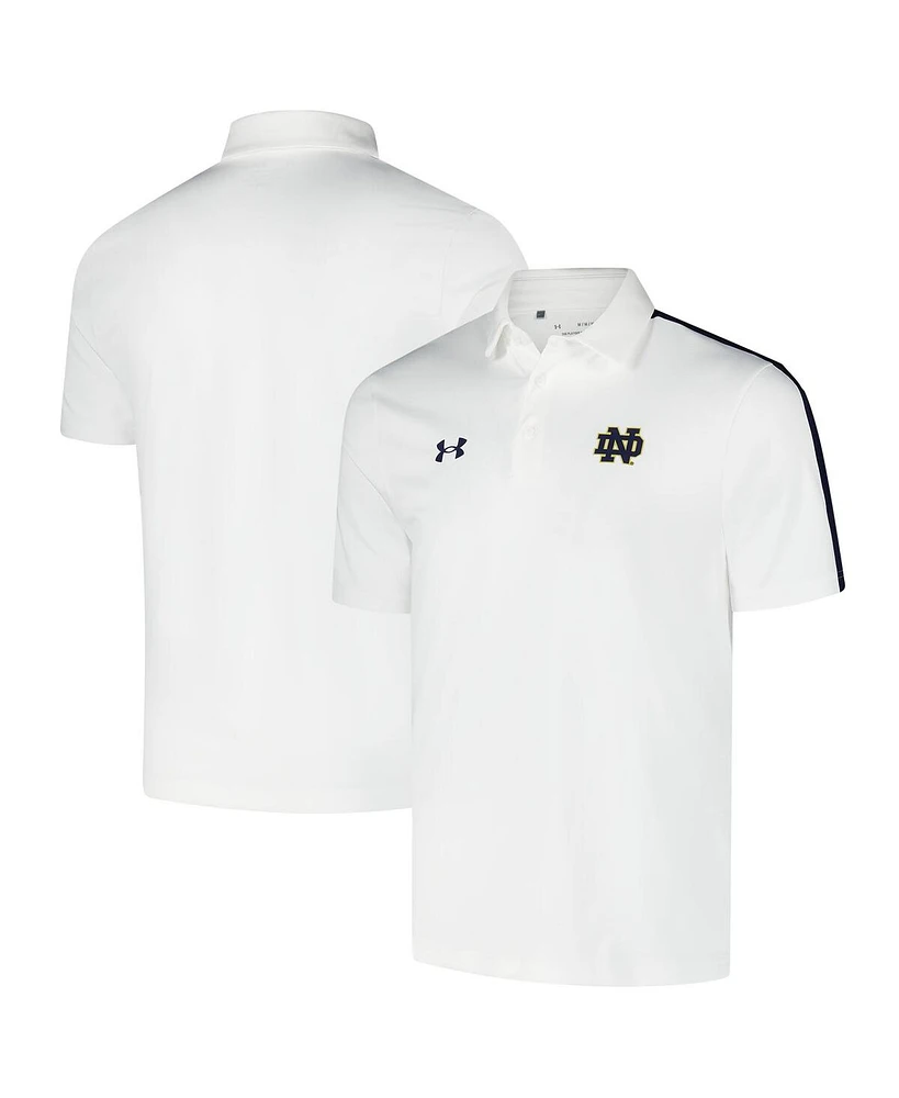 Under Armour Men's White Notre Dame Fighting Irish Pinnacle Performance Polo