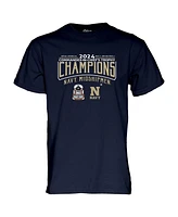 Blue 84 Men's and Women's Navy Midshipmen 2024 Commander-In-Chief's Trophy Champions Score T-Shirt