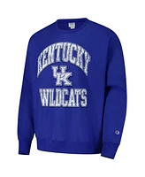 Champion Men's Royal Kentucky Wildcats Vault Late Night Reverse Weave Pullover Sweatshirt