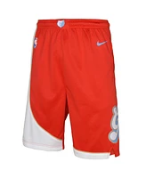 Nike Big Boys and Girls Red Memphis Grizzlies 2024/25 City Edition Swingman Performance Shorts