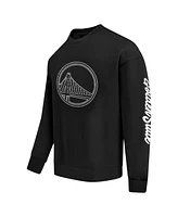 Pro Standard Men's Black Golden State Warriors Paint the City Drop Shoulder Sweatshirt