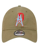 New Era Men's Olive Tennessee Titans Oilers Throwback City Originals Lifestyle 9TWENTY Adjustable Hat