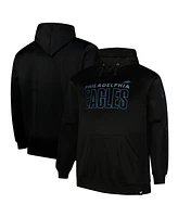 Fanatics Men's Black Philadelphia Eagles Big Tall Fleece Pullover Hoodie