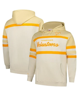 Mitchell & Ness Men's Cream Tennessee Volunteers Big Tall Head Coach Pullover Hoodie